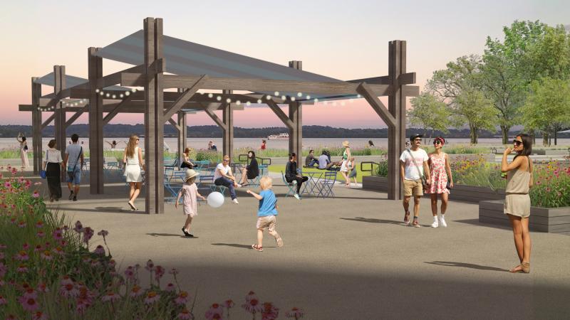 Waterfront Park Terrace Rendering